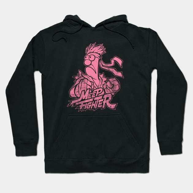 Beaker Meep Pink Hoodie by Botak Solid Art